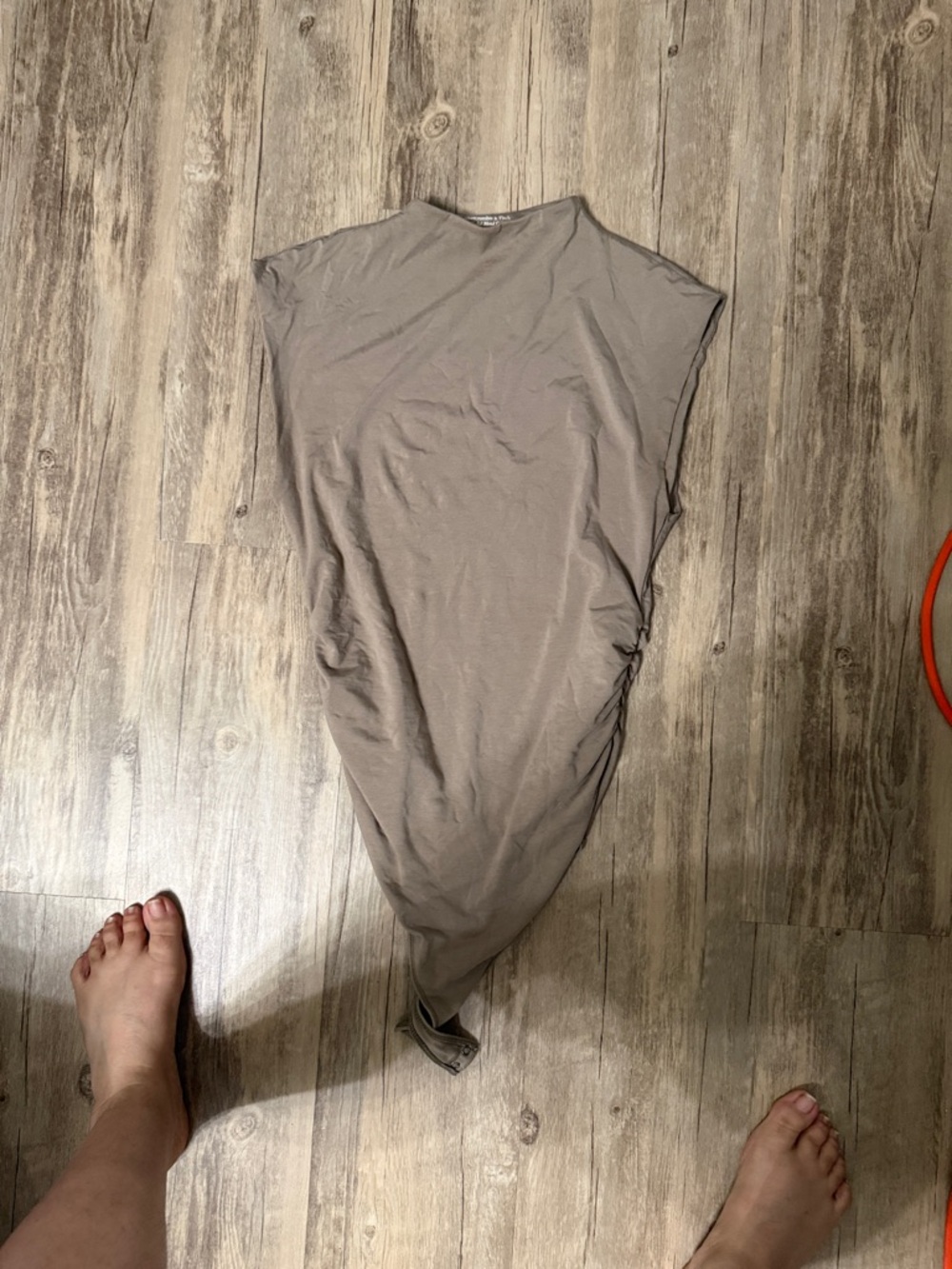 Abercrombie & Fitch Taupe Sleeveless Tunic Tank